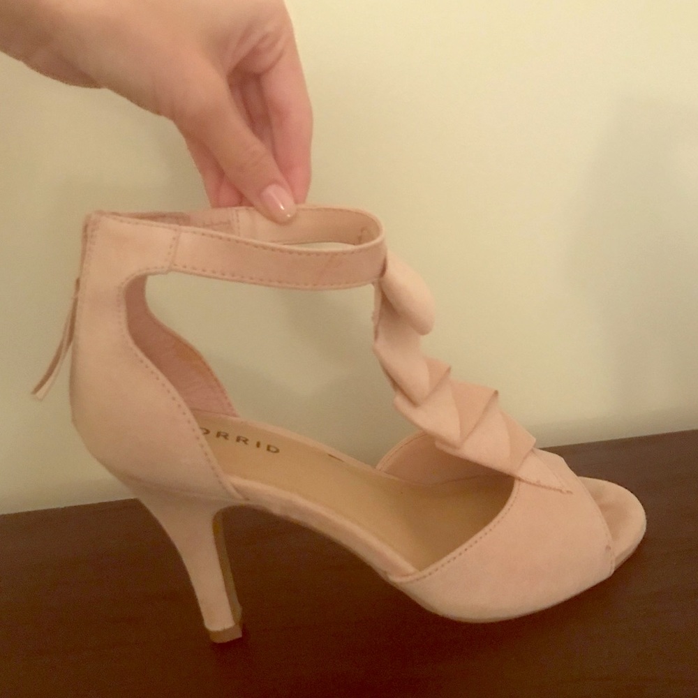 Soft pink heels